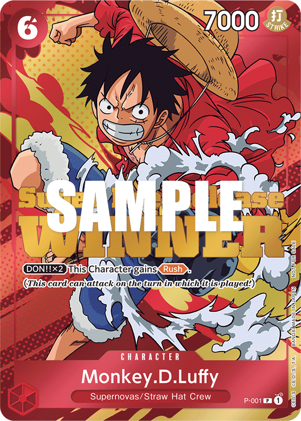 Monkey.D.Luffy Super Pre-Release Winner